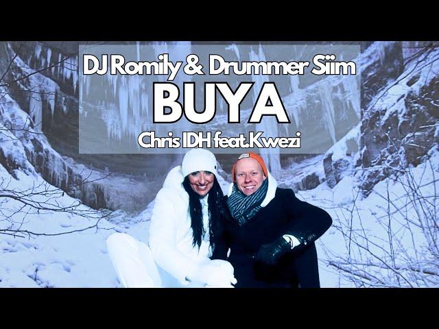 Chris IDH feat.Kwezi - BUYA, ROMILY (edit) with DRUMMER @SiimKoppel under FROZEN Valaste WATERFALL
