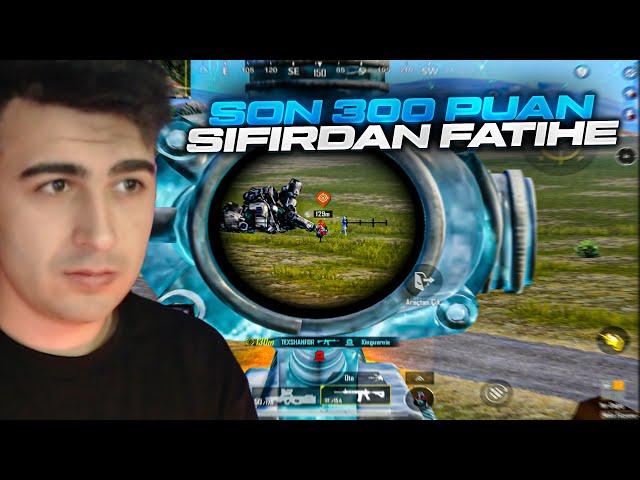 SON 300 PUAN SIFIRDAN FATİHE! TEKLİ ÜŞN SOLO RANK - PUBG Mobile C6S18