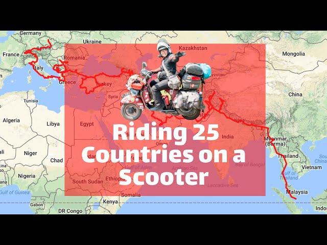 Singapore to Europe on a Scooter in 1 minute - The Wandering Wasp