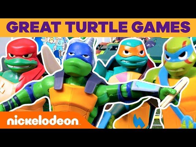 TMNT Action Figures  THE GREAT TURTLE GAMES!  | Nick