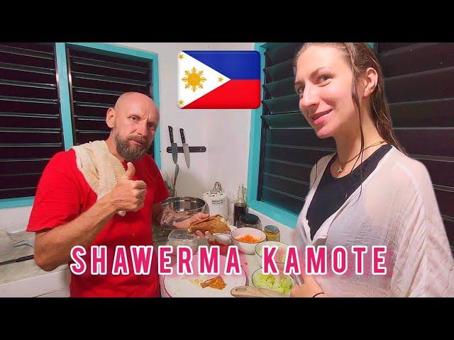 DINNER WITH JELENA in Samal Island  | Vegan Schawerma