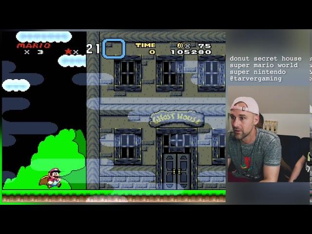 Donut Secret House|| Super Mario World || Super Nintendo || Tarver Gaming