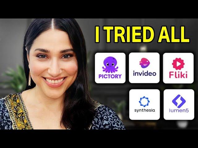 Pictory vs Invideo vs Fliki vs Synthesia vs Lumen5 | Best AI Video Generator