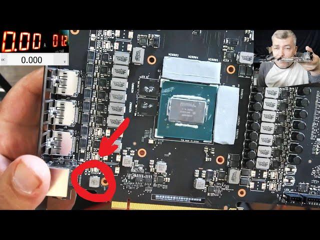 Nvidia RTX4080 GPU repair - 'Wow' fault