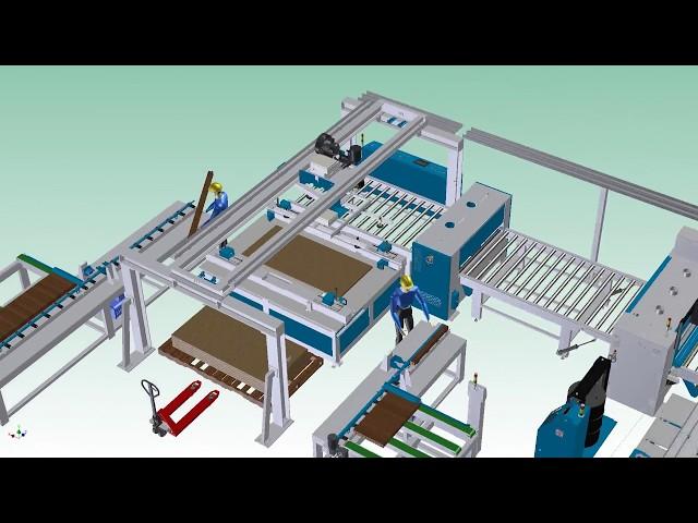 Fire Doors Auto Assembling line 防火門自動貼合生產線