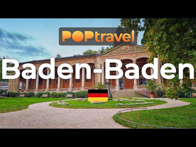 Walking in BADEN-BADEN / Germany - Autumn Tour - 4K 60fps (UHD)