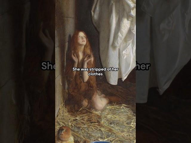 St Agnes in Prison Receiving from Heaven the ‘Shining White Garment’ (1905) by Frank Cadogan Cowper