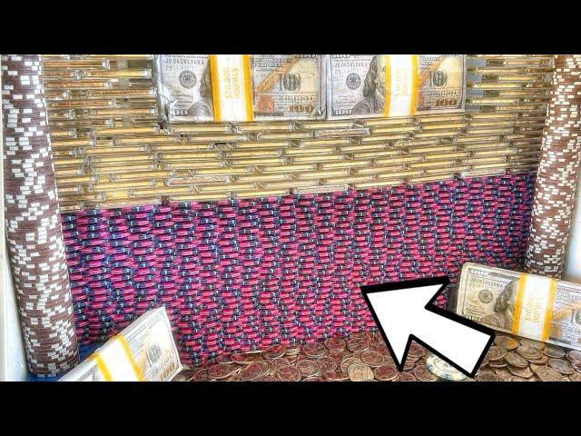 *BRAND NEW* WORLD’S “BIGGEST” POKER CHIP WALL CRASH! HIGH LIMIT COIN PUSHER MEGA MONEY JACKPOT!