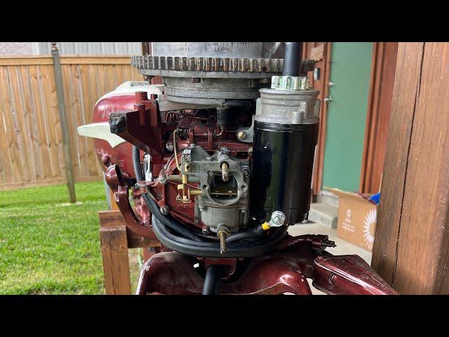 Upgrade to Electric Start 1957 18 HP Johnson Seahorse