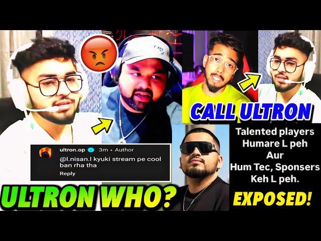 ULTRON WHO?  Ultron Angry on Goldy Bhai  Controversy Explained  BGMI ORG Exposed  Scout Call 