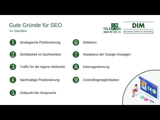 SEO  - Gute Gründe für Suchmaschinenoptimierung