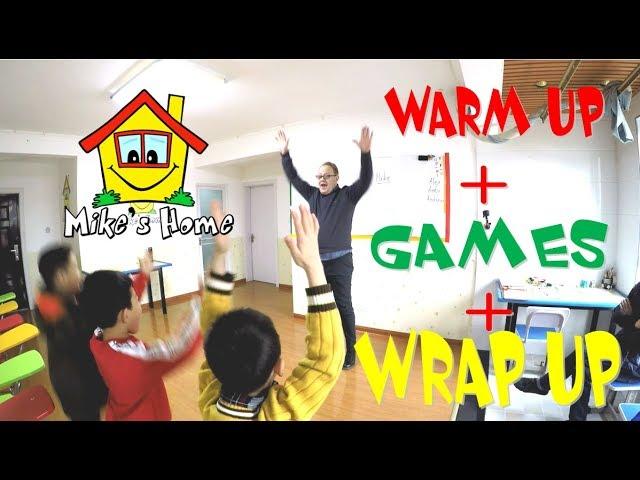 Warm Up + Games + Wrap up - DEMO class - Teaching English tips - ESL tips