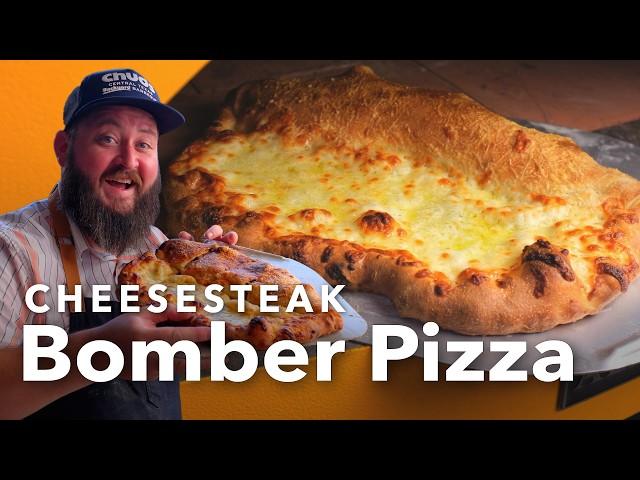 Cheesesteak Bomber Pizza | Chef Tom X All Things Barbecue