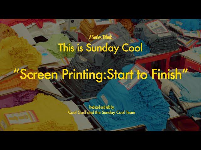 How to Screen Print T Shirts | This is Sunday Cool
