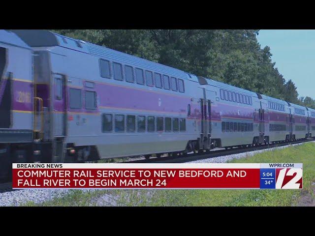 MBTA South Coast Rail to begin passenger service in March