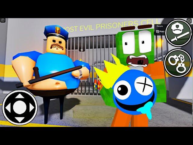 BARRY'S PRISON RUN ESCAPE vs Roblox Rainbow Friends ( Scary Obby )