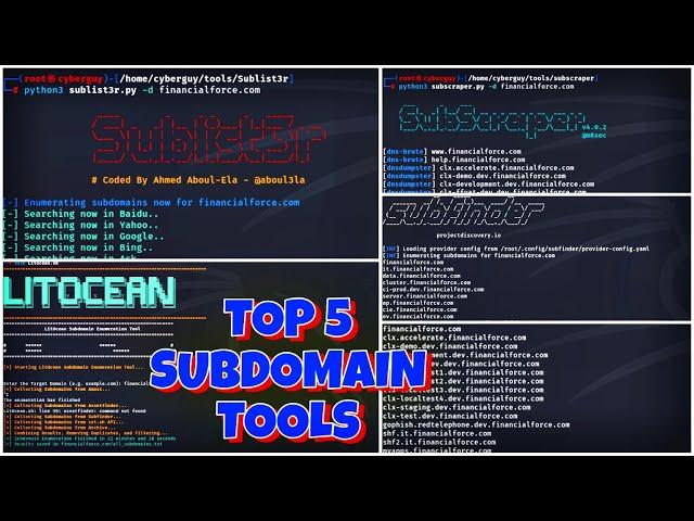 Top 5 Subdomain Finder Tool | Subdomain Enumeration 2024