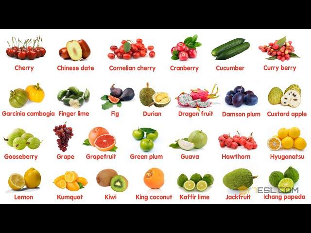 Fruit Names in English