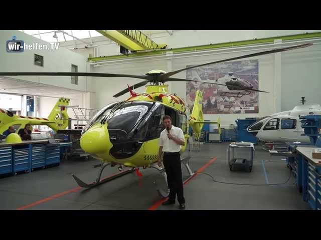 Ein Rettungshubschrauber EC 135 wird fertigmontiert   Zu Besuch bei Airbus Helicopter