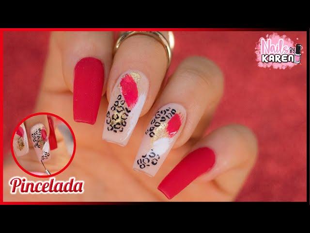 TÉCNICA PINCELADA con GEL - ROJO PASIÓN | NailsByKaren