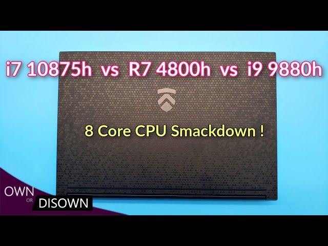 i7 10875h vs i9 9880h vs Ryzen 7 4800h - How fast is Intel 10th Gen ?