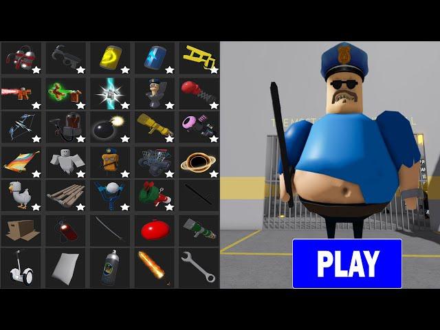 BARRY'S PRISON RUN! - All Morphs & Items Unlocked: Taser, Vacuum, Zooka, Telekinesis, Super Punch