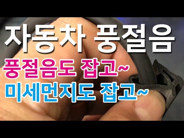 자동차 풍절음 | 풍절음도 잡고 | 미세먼지도 잡고 | 자동차 바람소리 | 외져스트립 방음