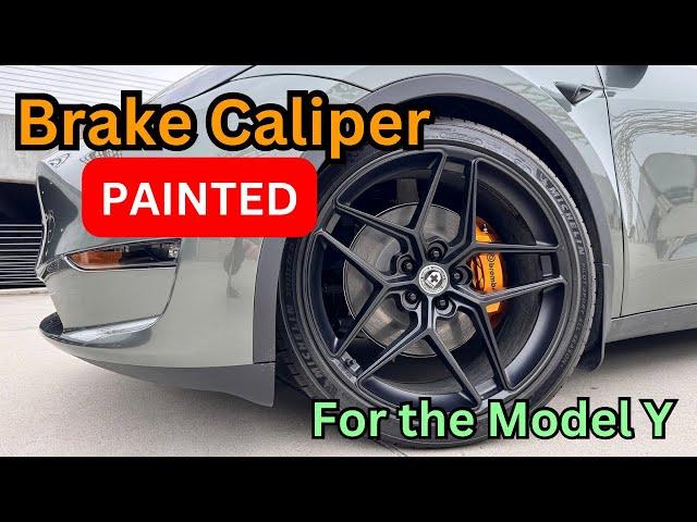 Model Y Performance Brake Calipers Custom Painted!