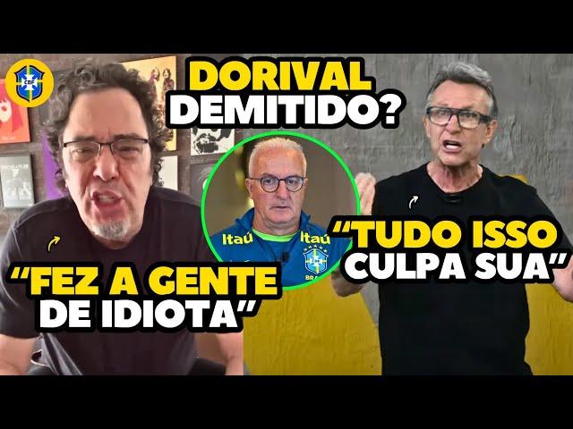 EITA! COMENTARITAS DETONAM DORIVAL APÓS SELEÇÃO BRASILEIRA DUAS PARTIDAS HORRÍVEIS!!