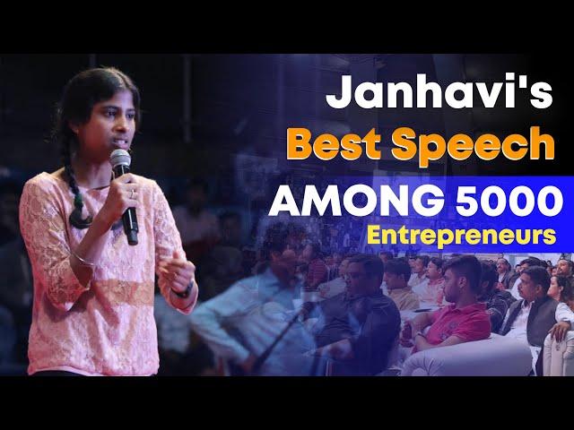 Inspirational Janhavi Panwar Among 5000 Entrepreneurs at Talkatora stadium