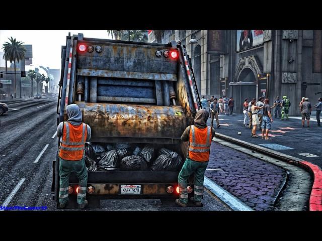 GTA 5 Mods|| Real Life Mods|| San Andreas TrashMaster|| Day 4|| 4K