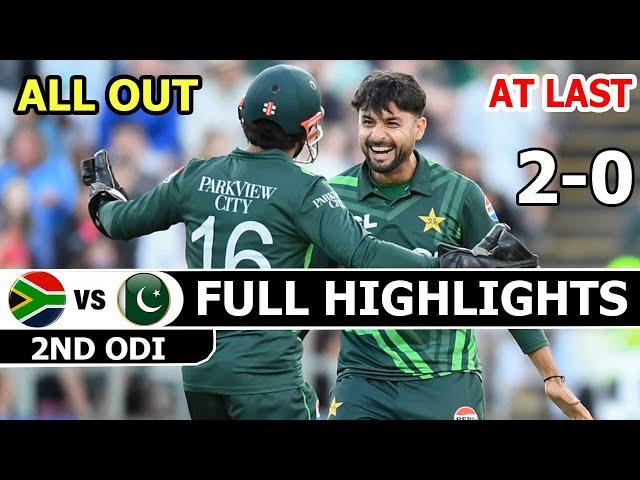 PAKISTAN VS SOUTH AFRICA | FULL HIGHLIGHTS | 2ND ODI MATCH 2024 | PAK VS SA