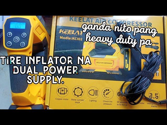 Keelat Air Compressor Dual power supply Light at pang heavy duty