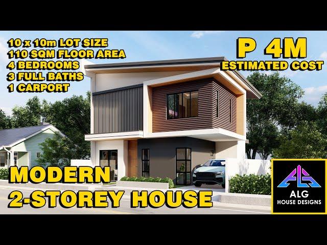 100 SQM LOT 3-BEDROOM MODERN HOUSE 2024 | ALG DESIGNS #87