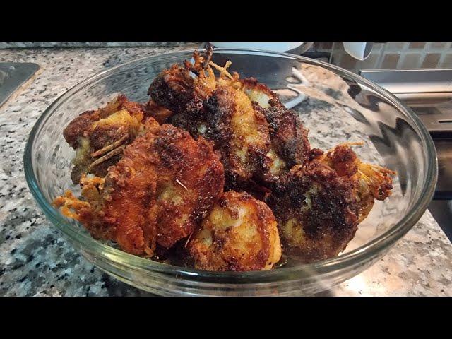 Boy d Xplorer at Home: Trying to Cook Breaded Fried Shrimp - Delicious, Bitter & Crunchy!