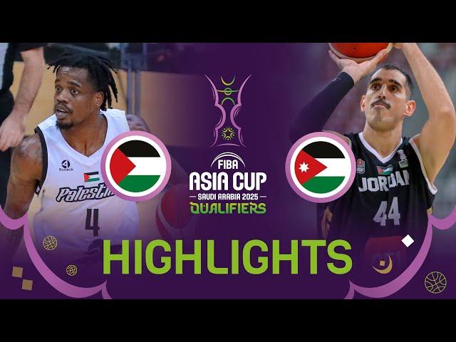 Palestine  v Jordan  | Highlights | FIBA Asia Cup 2025 Qualifiers