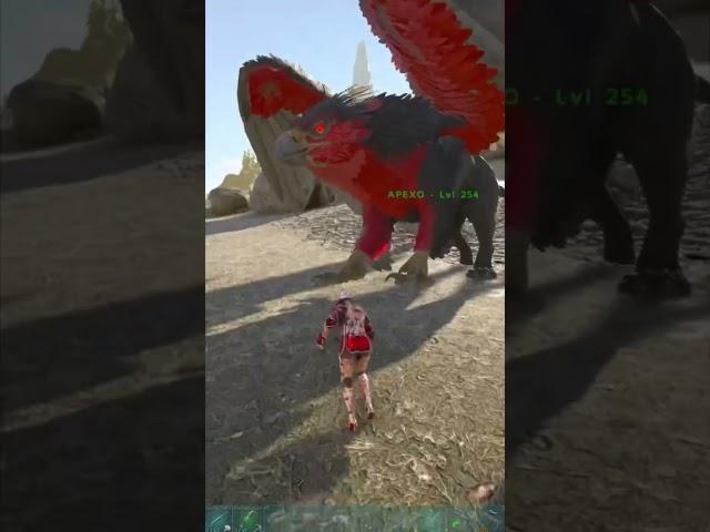 Close call with the Indominus Rex in ARK