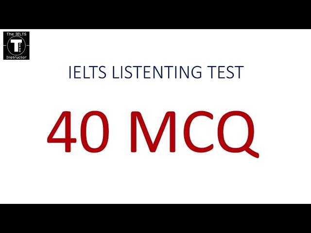 IELTS Listening practice test multiple choice questions