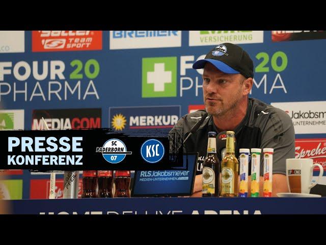 Pressekonferenz nach dem Heimspiel gegen den Karlsruher SC