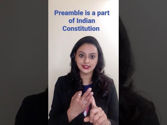 Preamble is a part of Indian Constitution | Kesavananda BhartiCase | Preamble can be amended #shorts