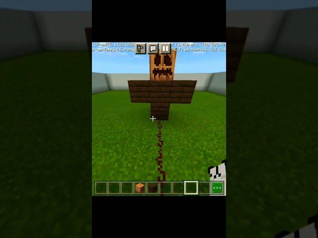 how to make a dark oak wood plank golem in minecraft #shorts #minecraft