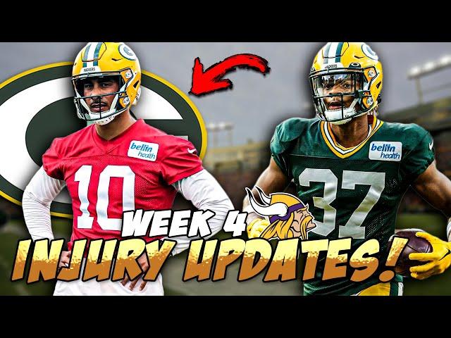 Packers Release First Injury Report for Week 4 vs Vikings!!!