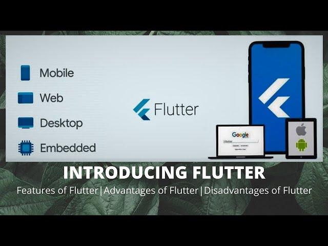 Flutter - Features of Flutter|Advantages of Flutter|Disadvantages of Flutter