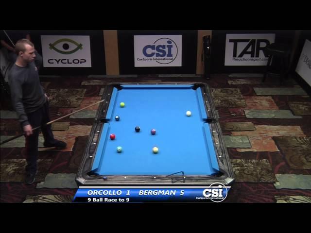 2014 CSI USBTC 9 Ball: Justin Bergman vs Dennis Orcollo