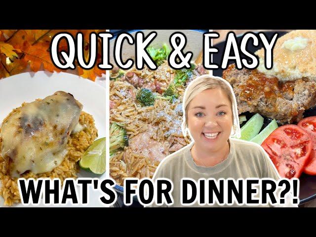 QUICK AND EASY DINNERS | WHAT'S FOR DINNER | YOUR FAMILY WILL LOVE THESE RECIPES | EASY COOKING