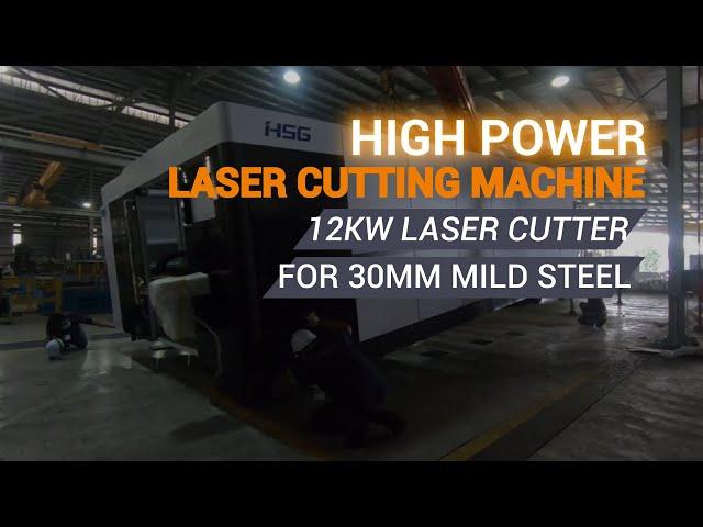 HSG HS-G4020H 12000W Laser Cutting Machine Demonstration - Hasil Karya Machine Service