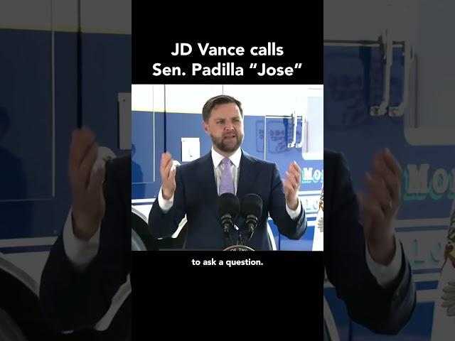 OMG: Vance calls Senator Alex Padilla “Jose”