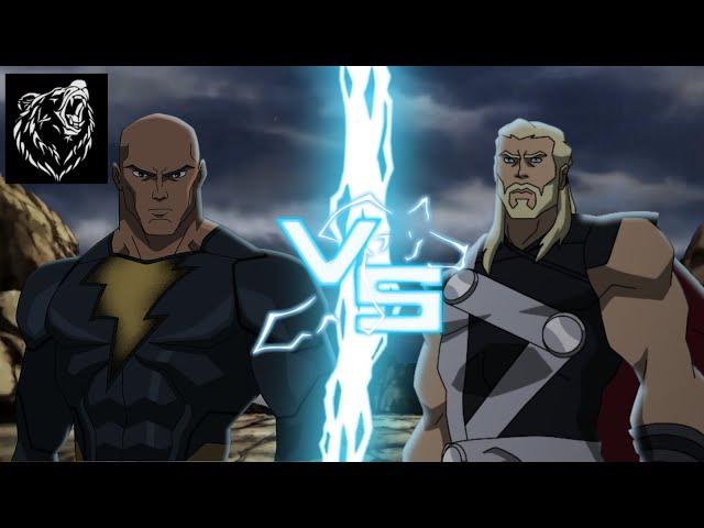 Thor Vs Black Adam ( Marvel VS DC ) I Fan Animation I Epic Death Battle (Multi-versus)