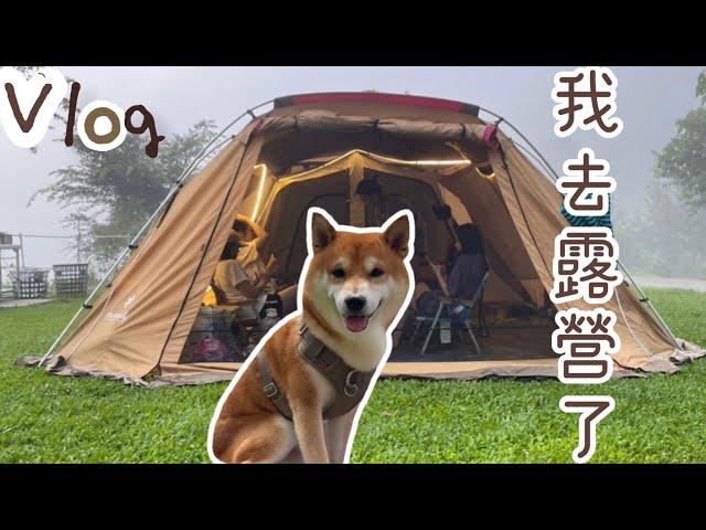 【柴犬呆萌】Camping Vlog  我去露營了（上）️