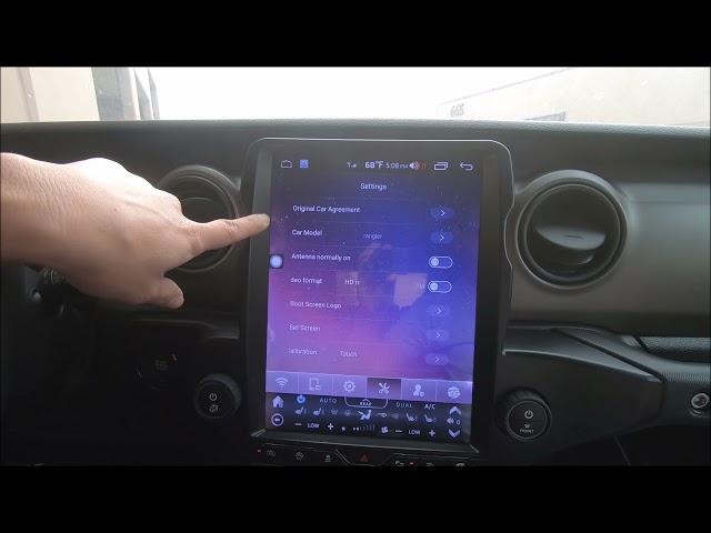 How to set car type protocol for Sc7862 Android 10 head units